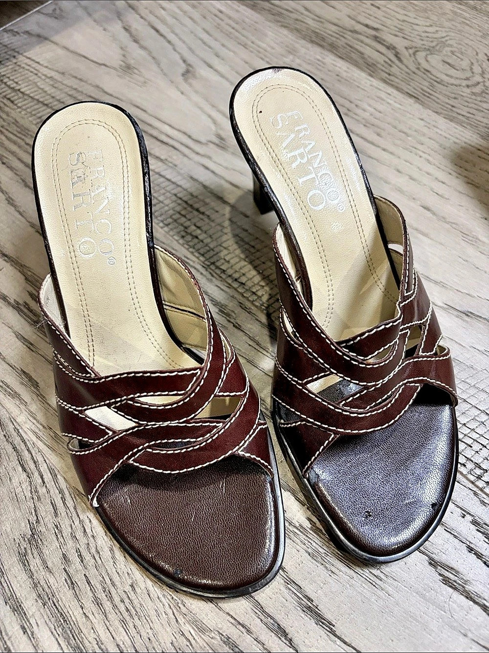 Franco Sarto Brown Heels